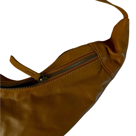 Free People Idle Slouchy Sling Bronzer Brown NEW $98! - Picture 5 of 6